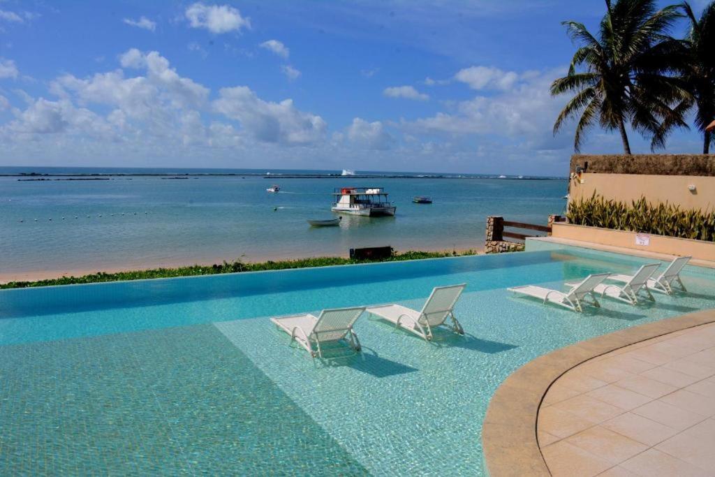 Barra Bali - Apartamento pé na areia na Barra de São Miguel Exterior foto